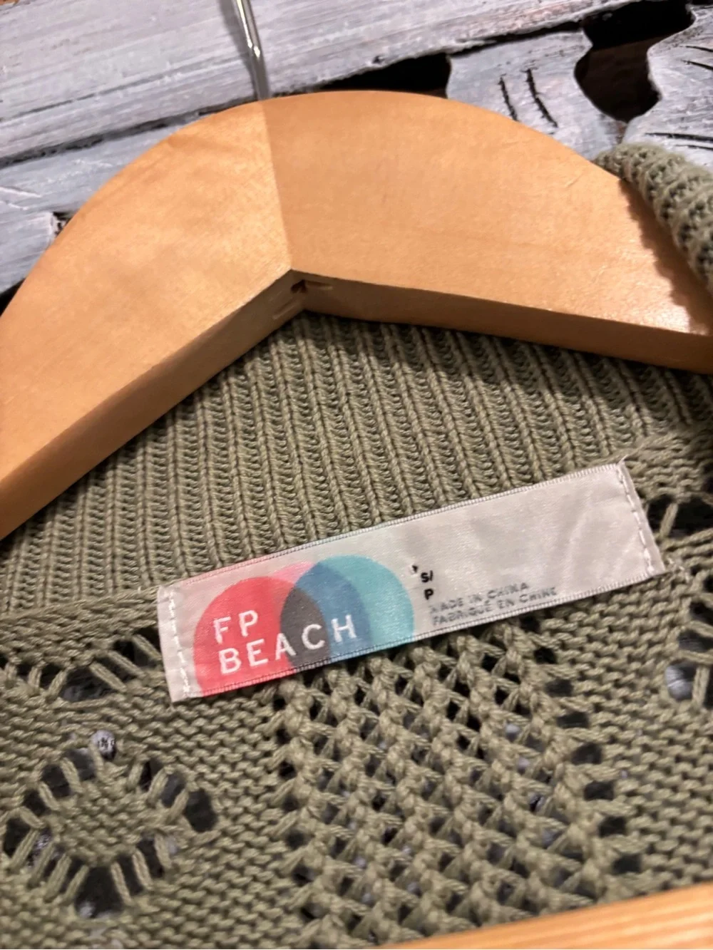 Free People Beach Olive Green Get Away Fauxchet Set Size S